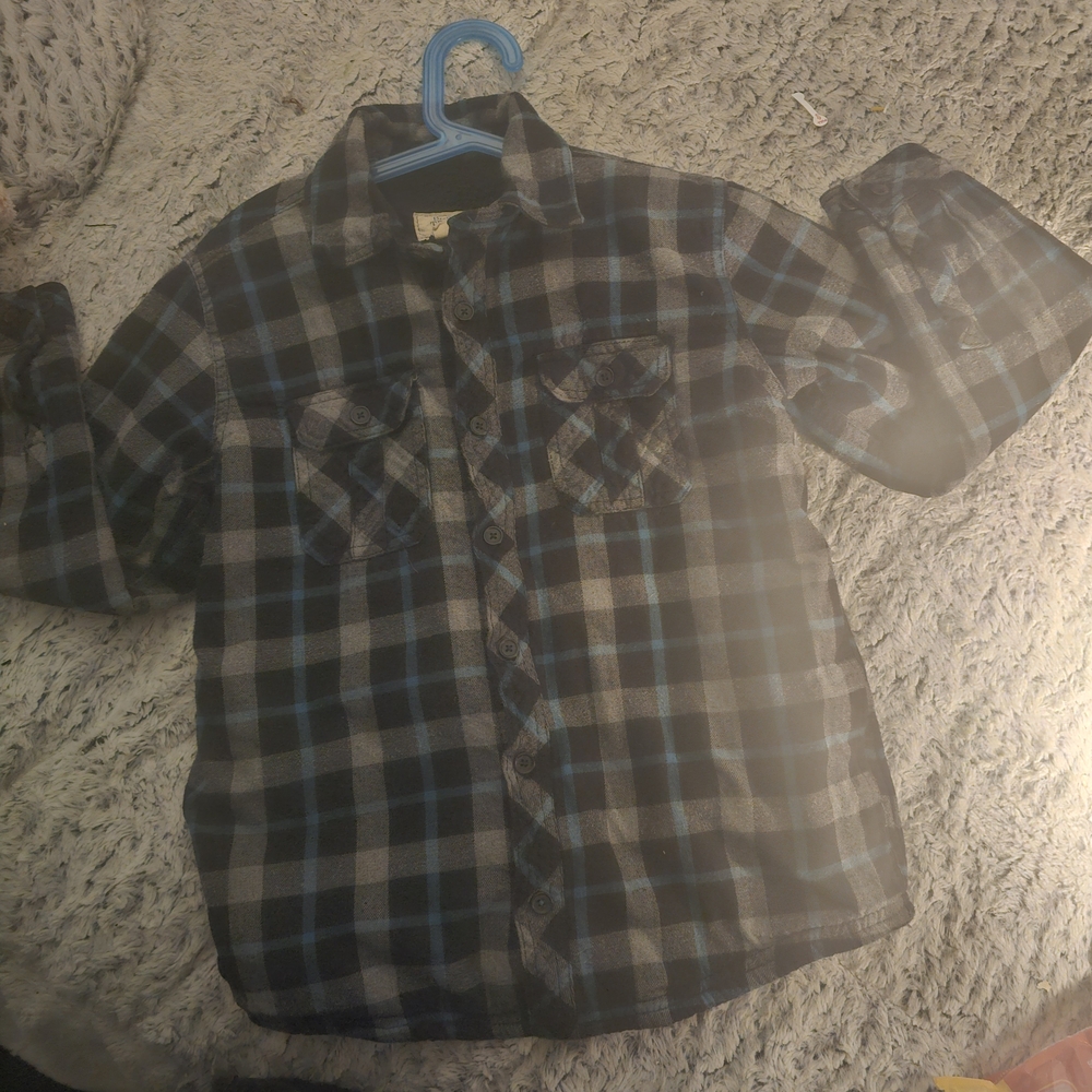 Boston Traders Black and Blue Checkered Shirt